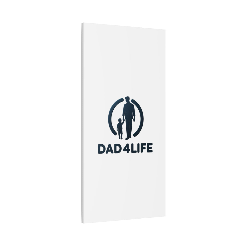 Canvas Wall Art — “DAD4LIFE” Father & Child Matte Stretched Canvas
