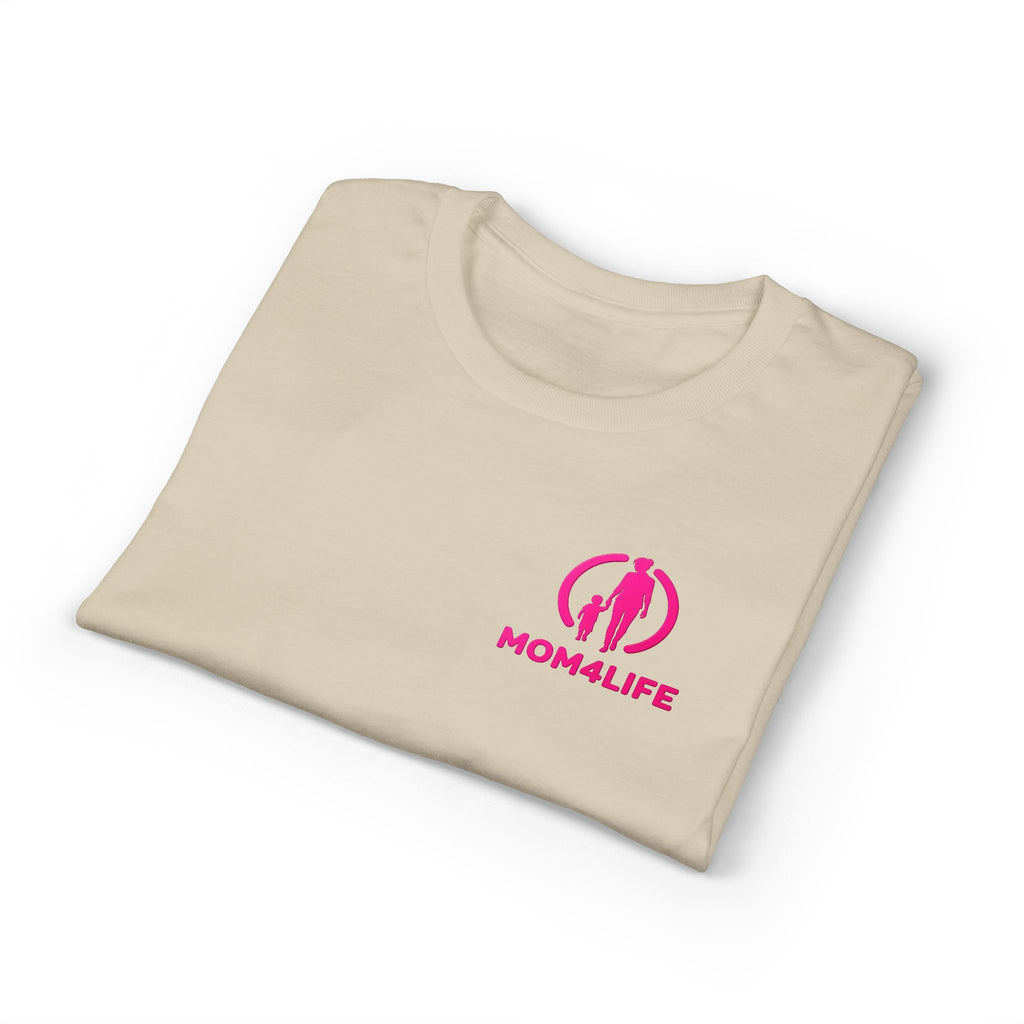 T-shirt « Mom Life » – Tee-shirt graphique silhouette de maman rose