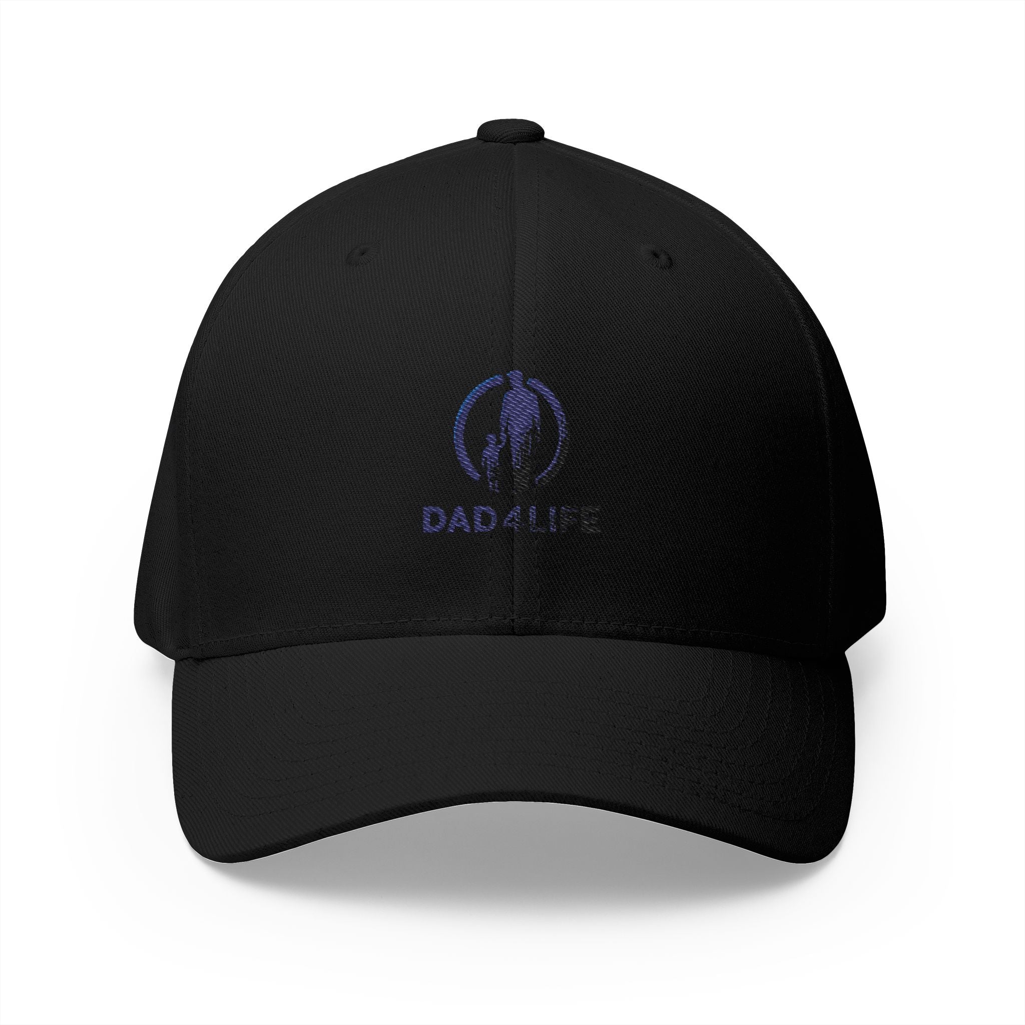 Dad4Life Embroidered Dad Baseball Cap — Structured Closed-Back Hat for Fathers, Father’s Day Gift