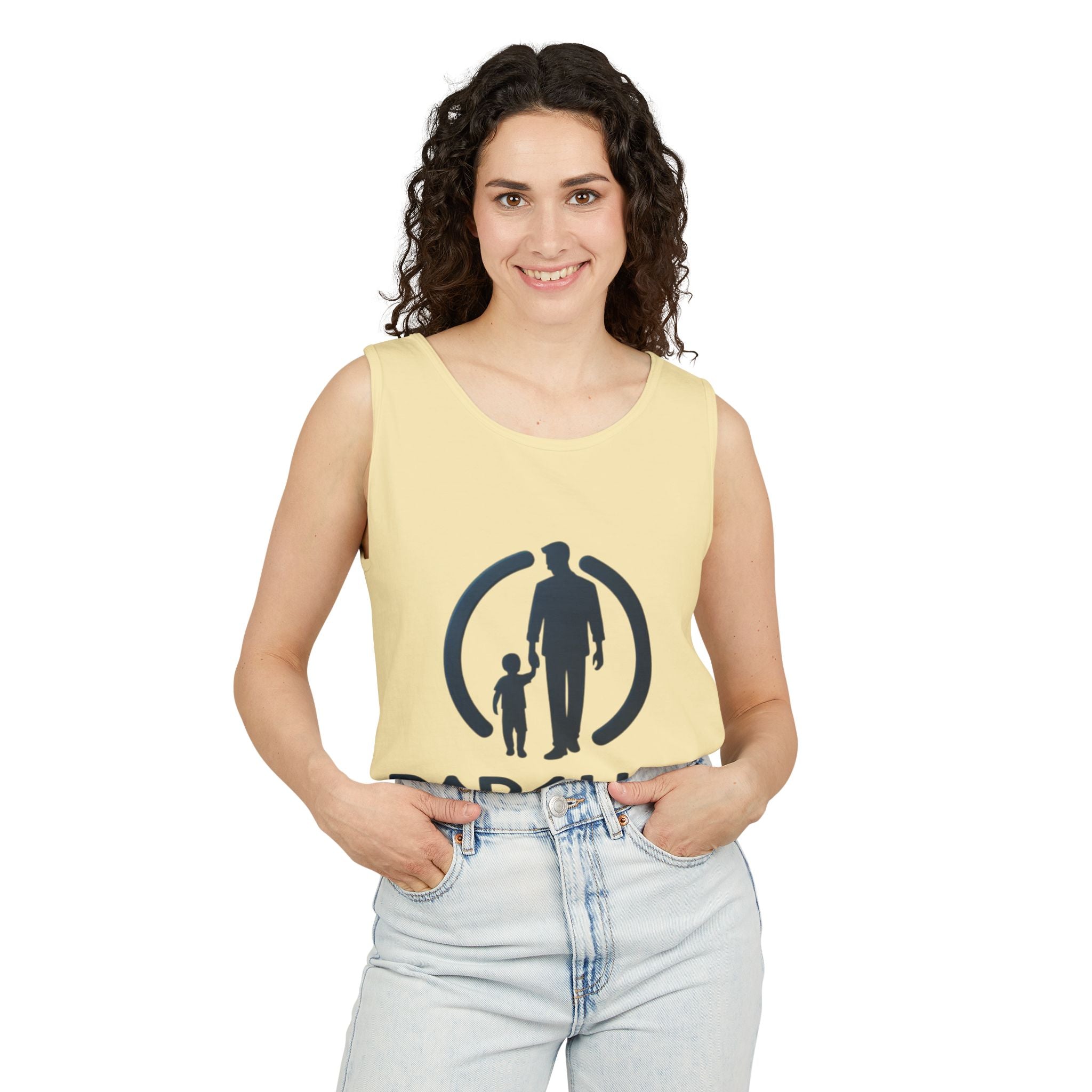 Dad 4 Life Tank Top — Father & Son Silhouette Tee