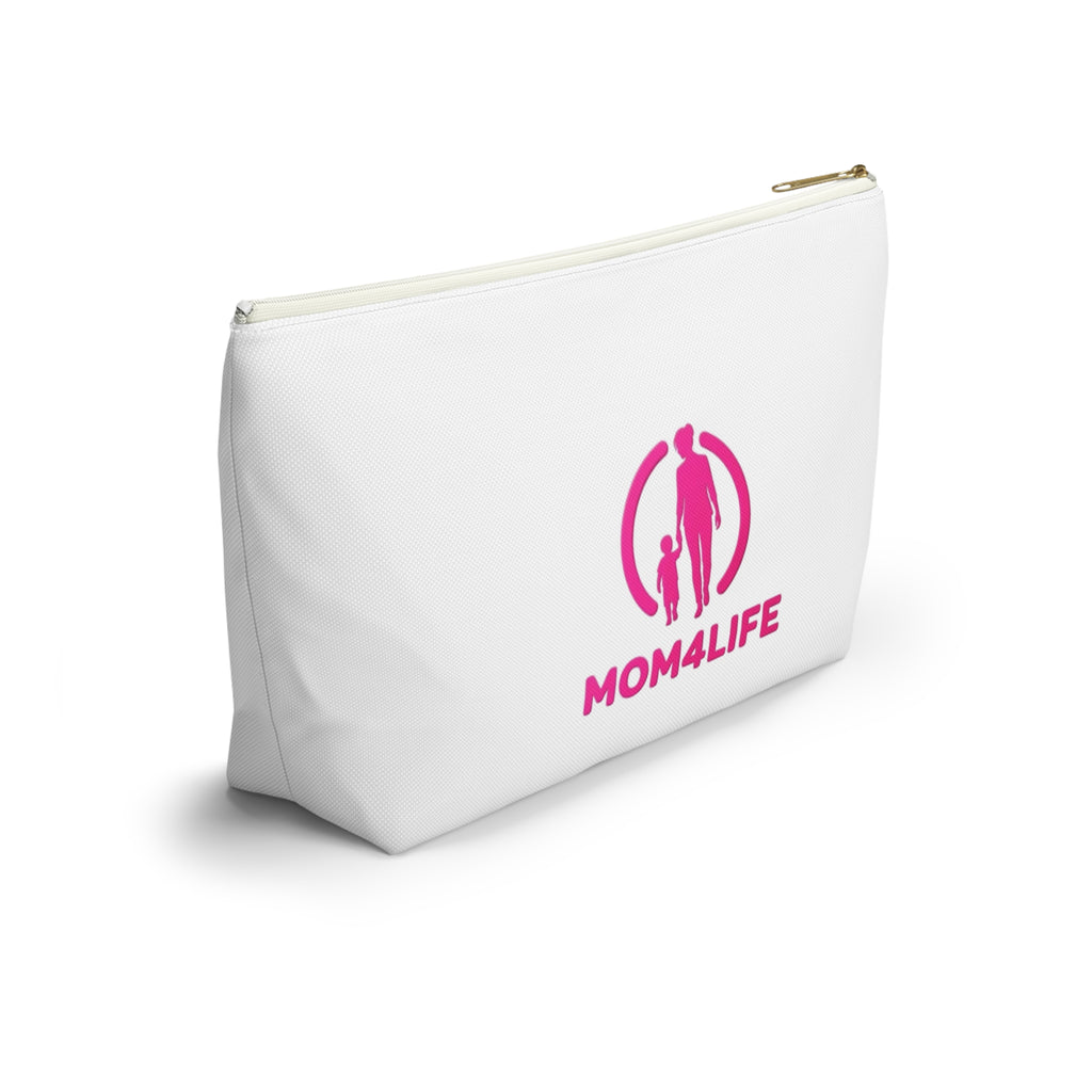 Mom4Life Accessory Pouch – Pink Mother & Child Makeup Bag
