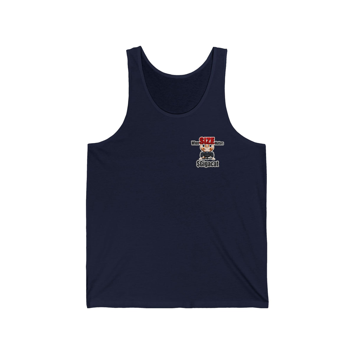 $Gigacat When SIZE Matters Unisex Jersey Tank