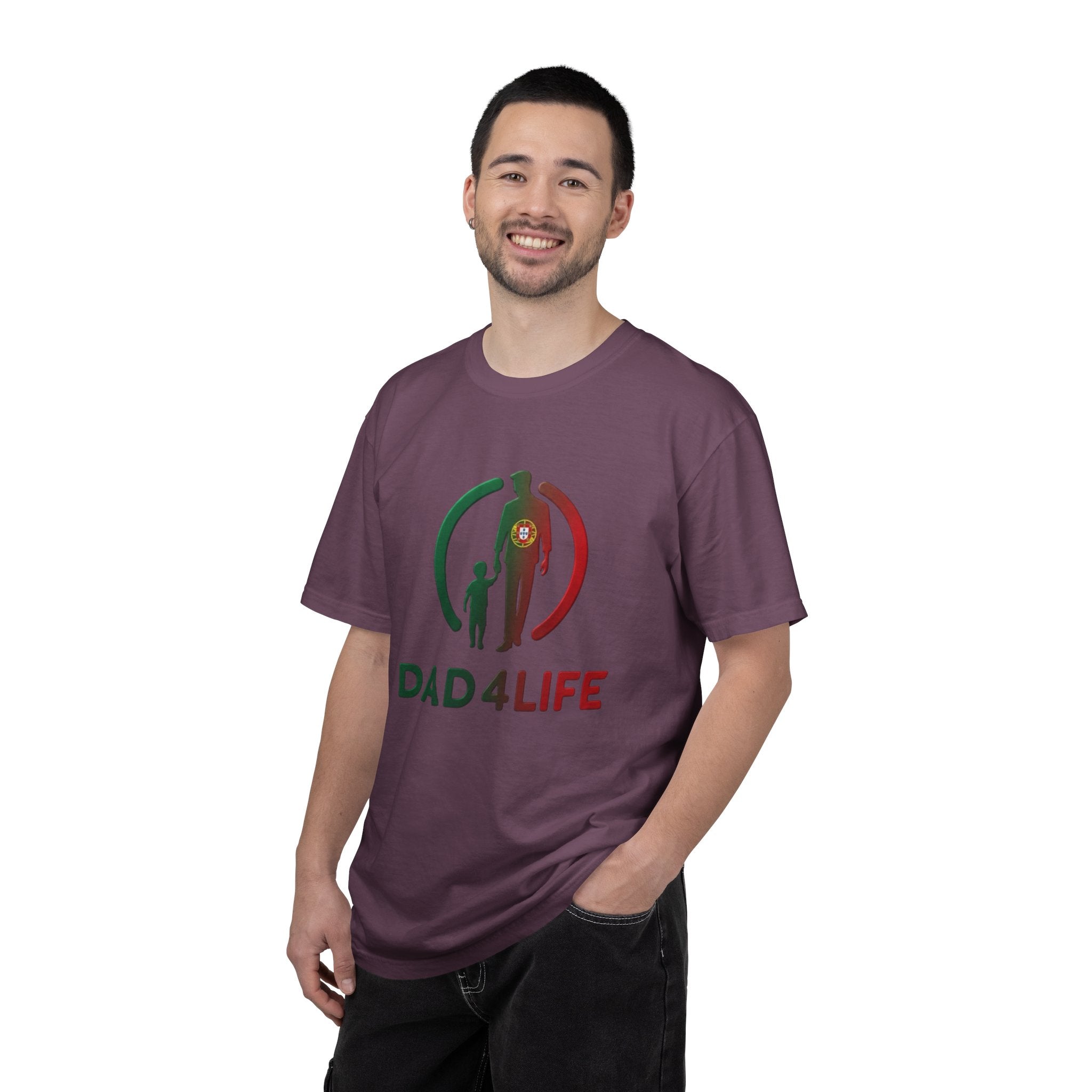 T-shirt « Dad 4 Life » — T-shirt imprimé silhouette Père et Fils