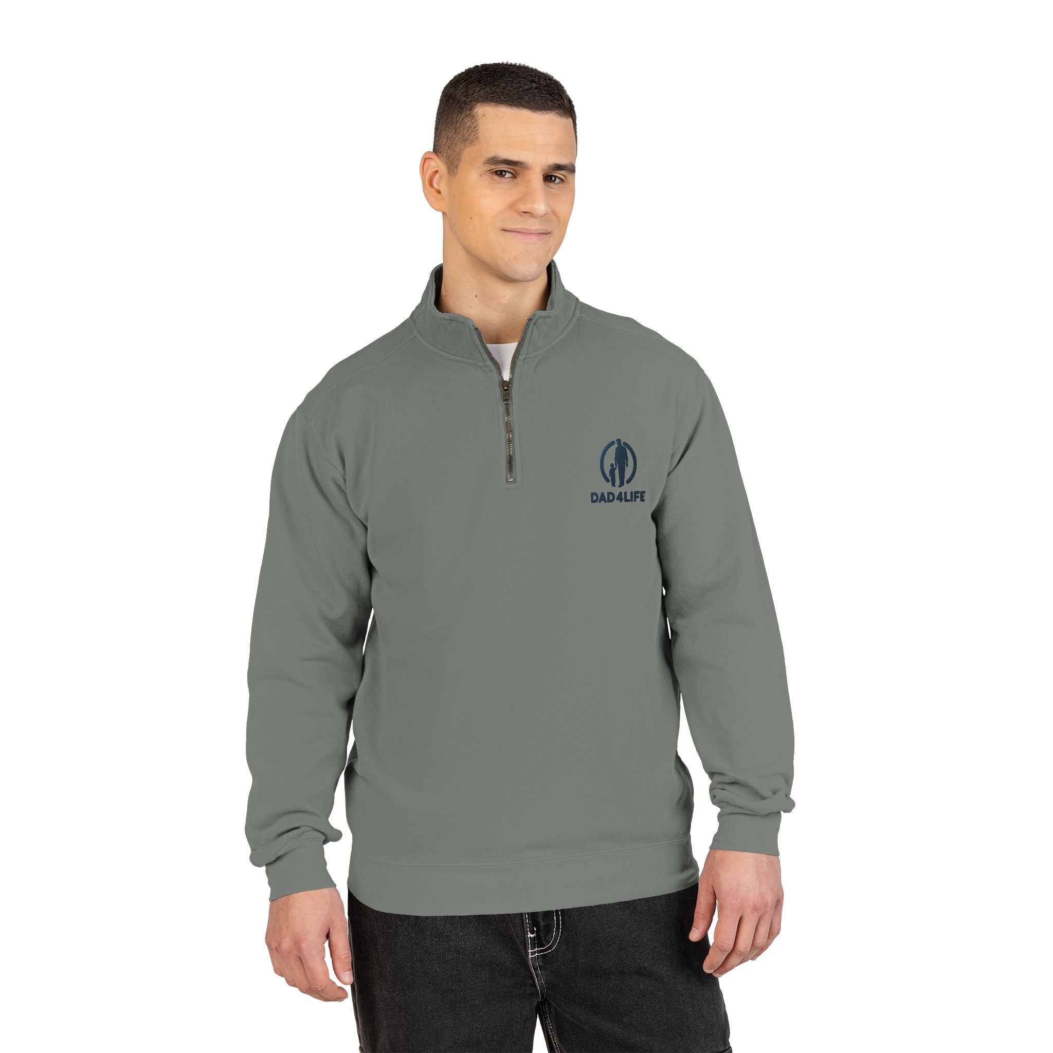 Quarter-Zip Sweatshirt — Bad-Lives Logo Pullover