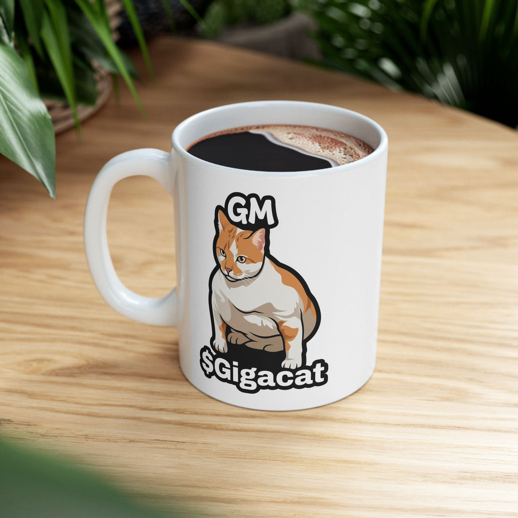 $Gigacat Ceramic Mug, (11oz, 15oz)