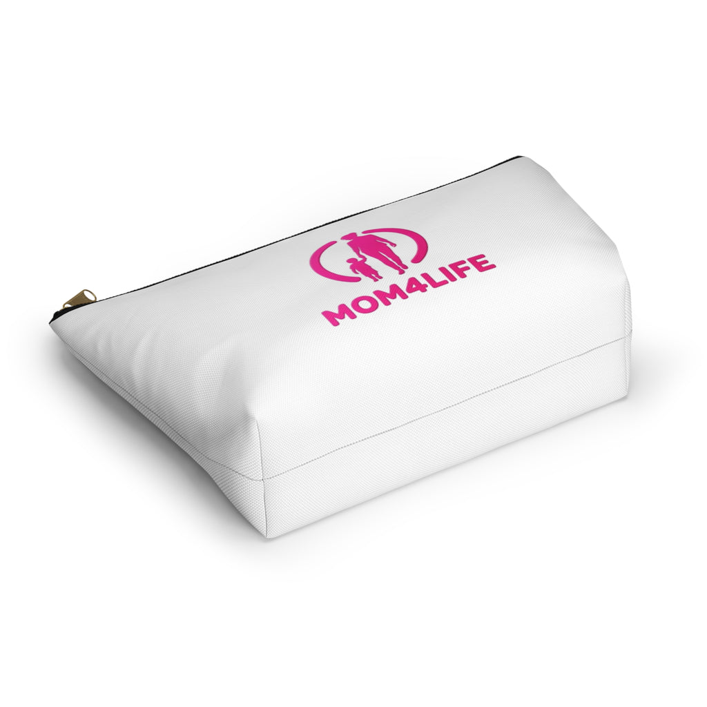 Mom4Life Accessory Pouch – Pink Mother & Child Makeup Bag
