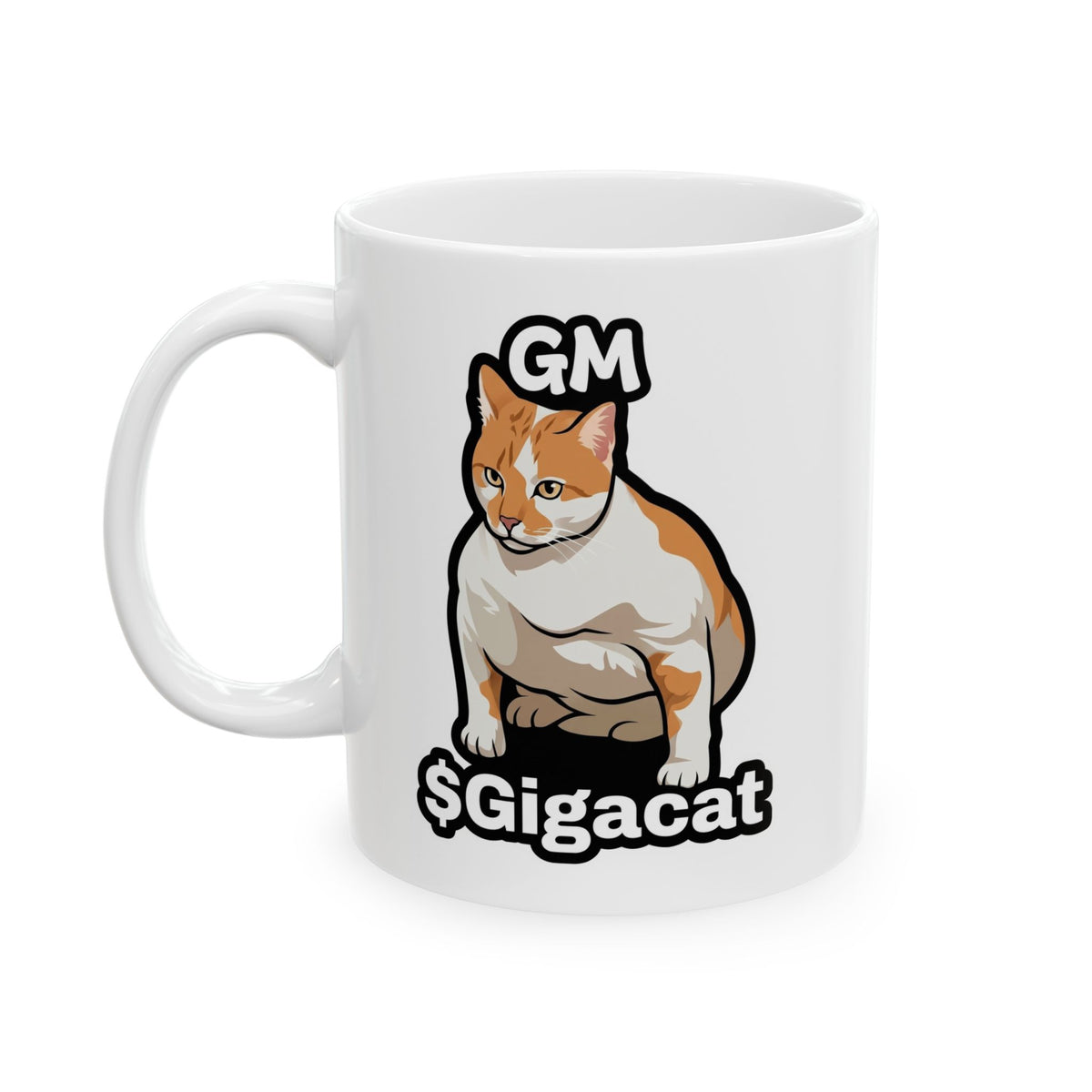 $Gigacat Ceramic Mug, (11oz, 15oz)