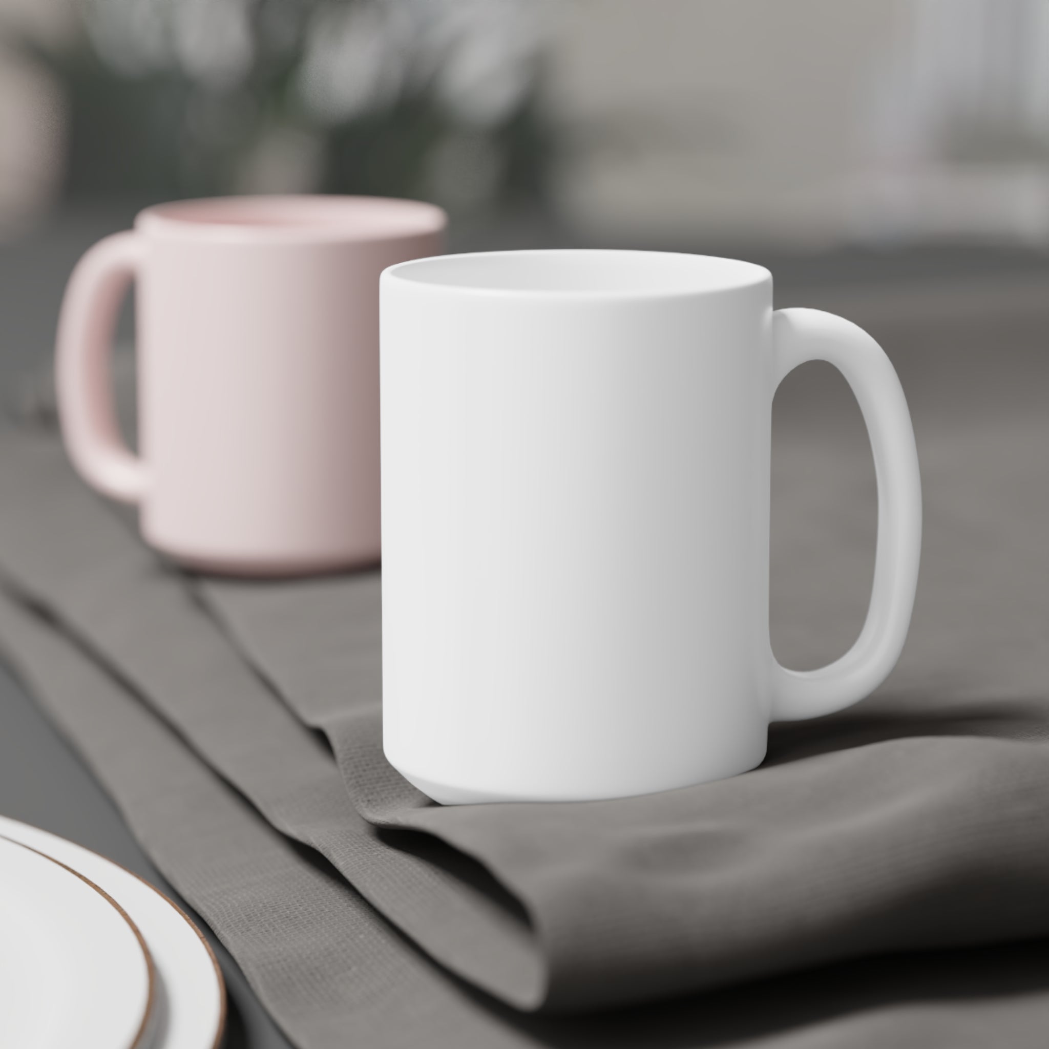 Mom4Life Ceramic Mug — Mom and Child Silhouette Coffee Cup (11/15/20oz)