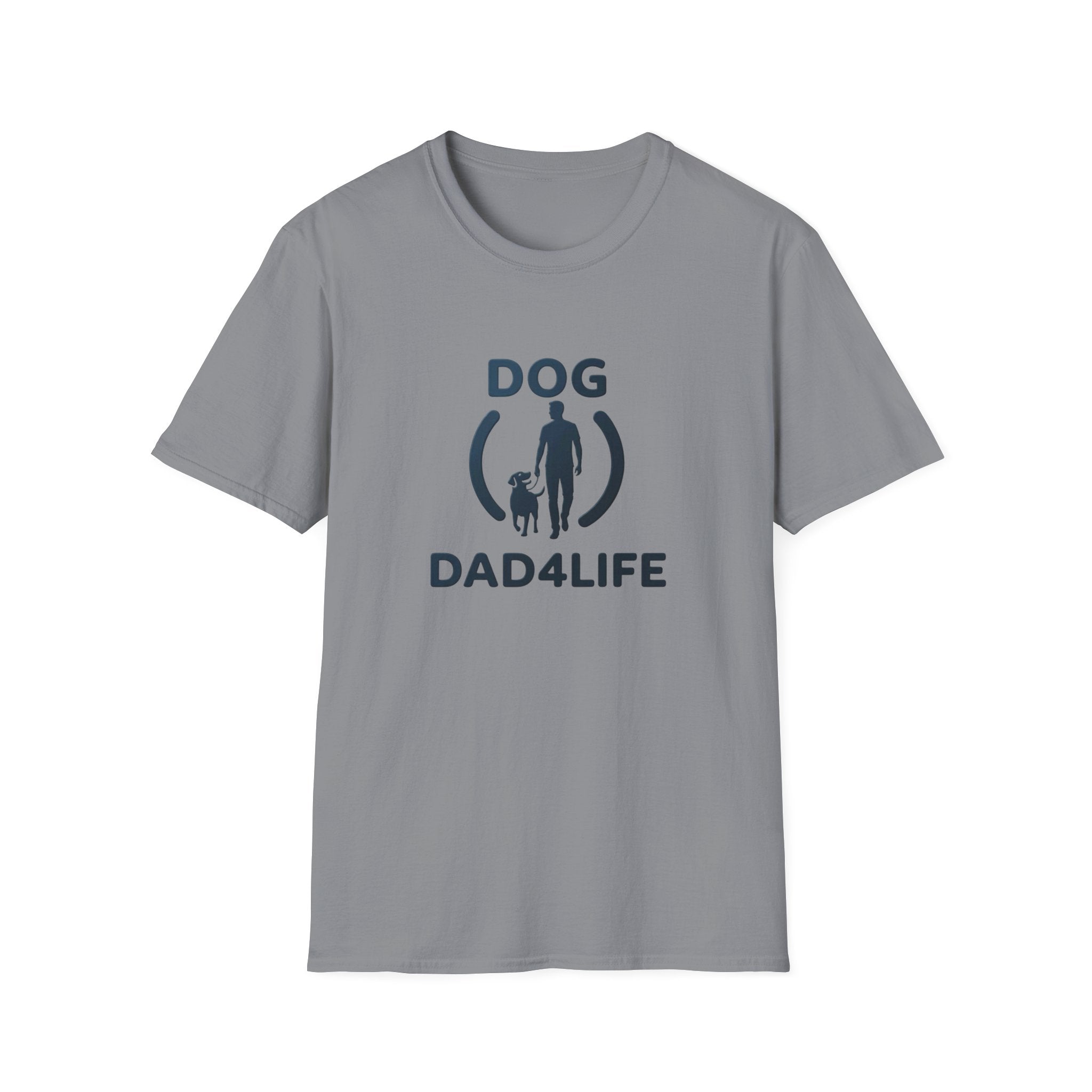 Dog Dad T-Shirt — "DOG DAD4LIFE" Graphic Tee for Dog Lovers