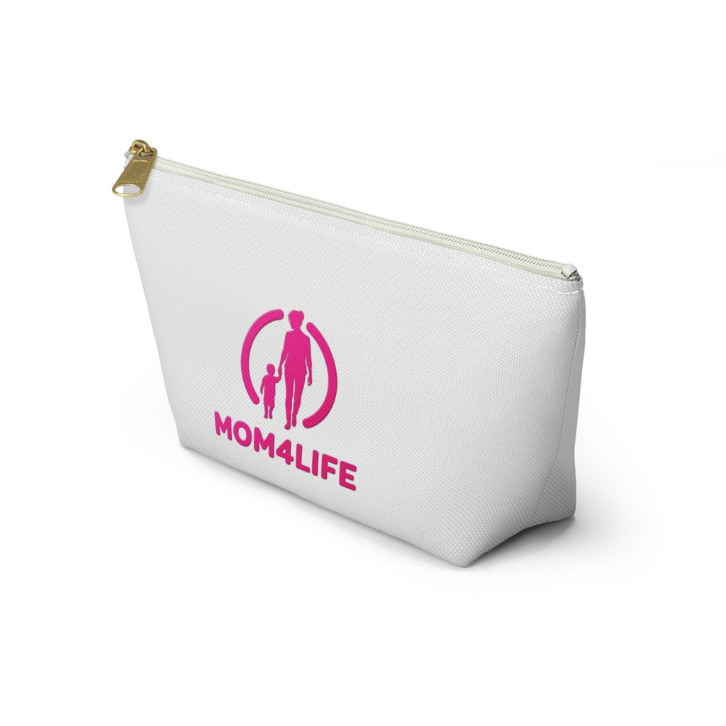 Mom4Life Accessory Pouch – Pink Mother & Child Makeup Bag