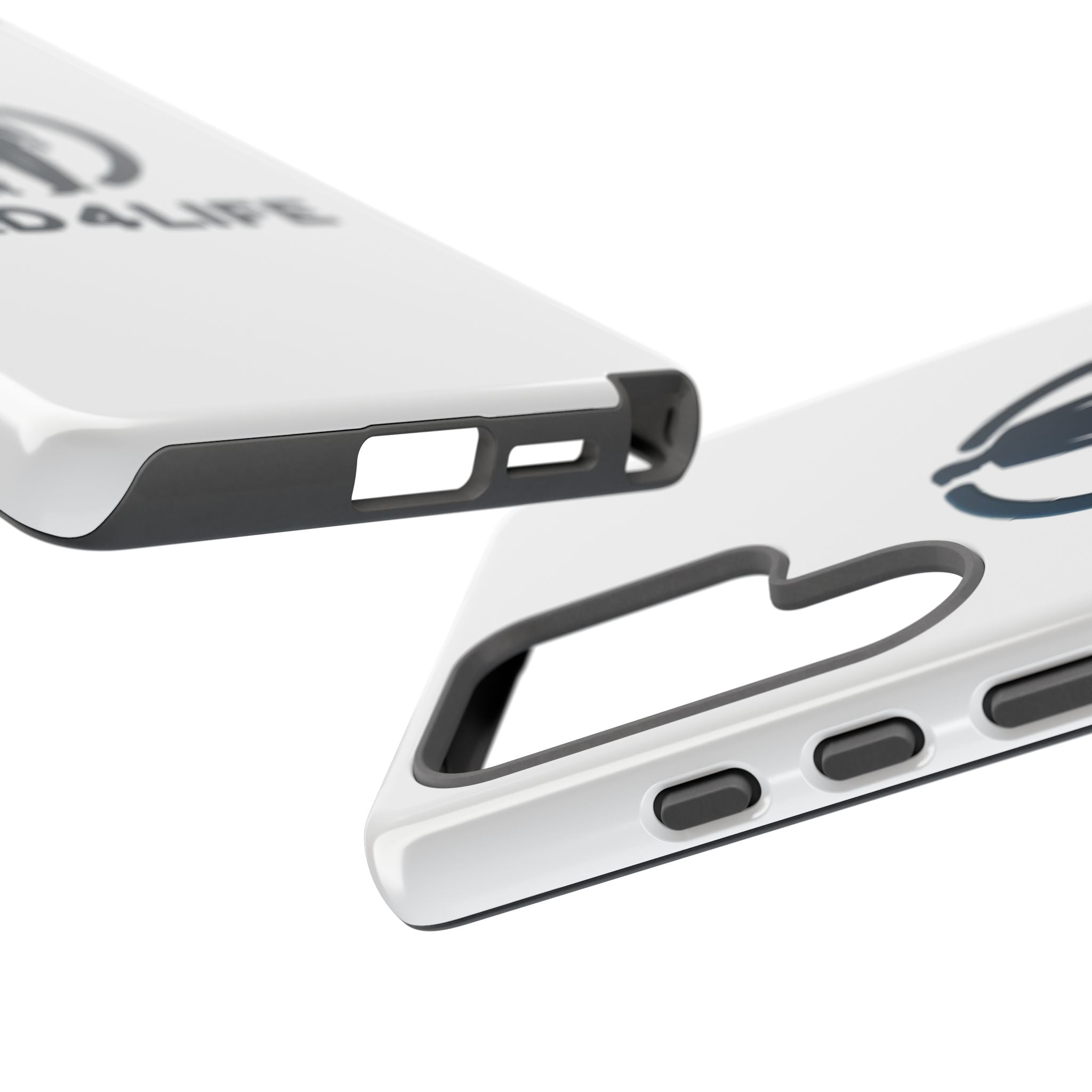 Funda protectora para teléfono Dad4Life — Funda protectora con silueta de padre e hijo