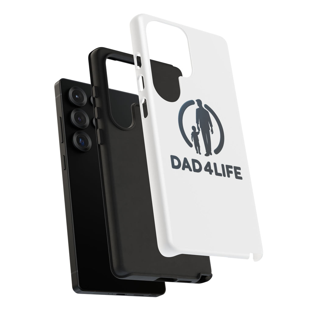 Coque de Téléphone Robuste PapaPourLaVie — Coque de Protection Silhouette Père et Fils