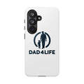 Funda protectora para teléfono Dad4Life — Funda protectora con silueta de padre e hijo