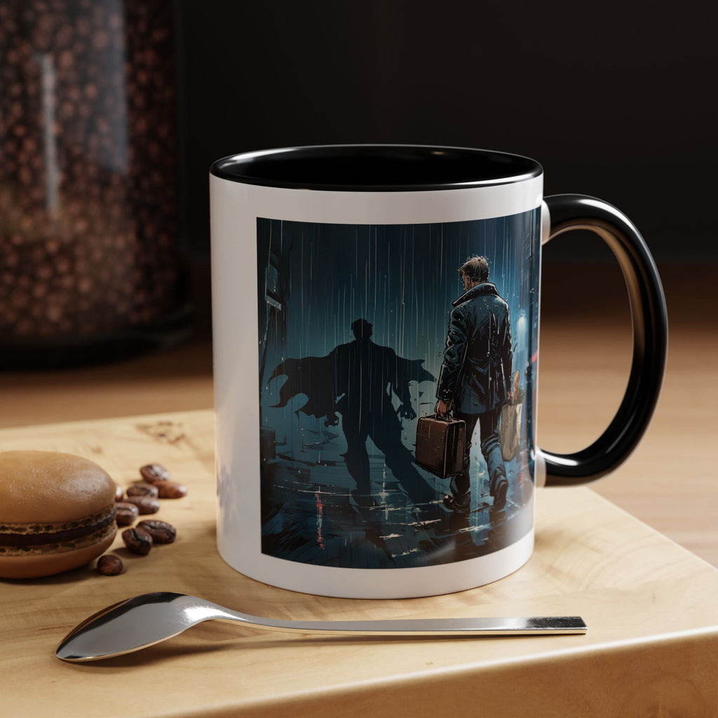 Noir Detective Coffee Mug – Rainy City Mystery Accent Mug (11/15 oz)